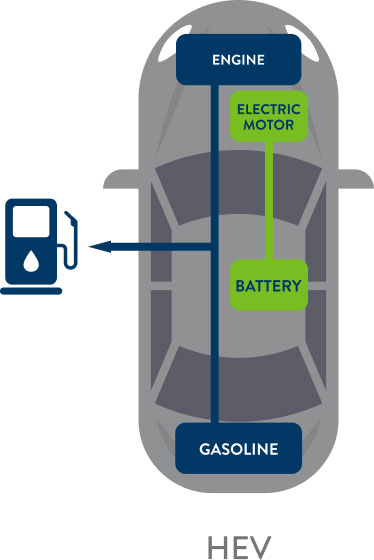 Vehículo eléctrico híbrido (HEV)